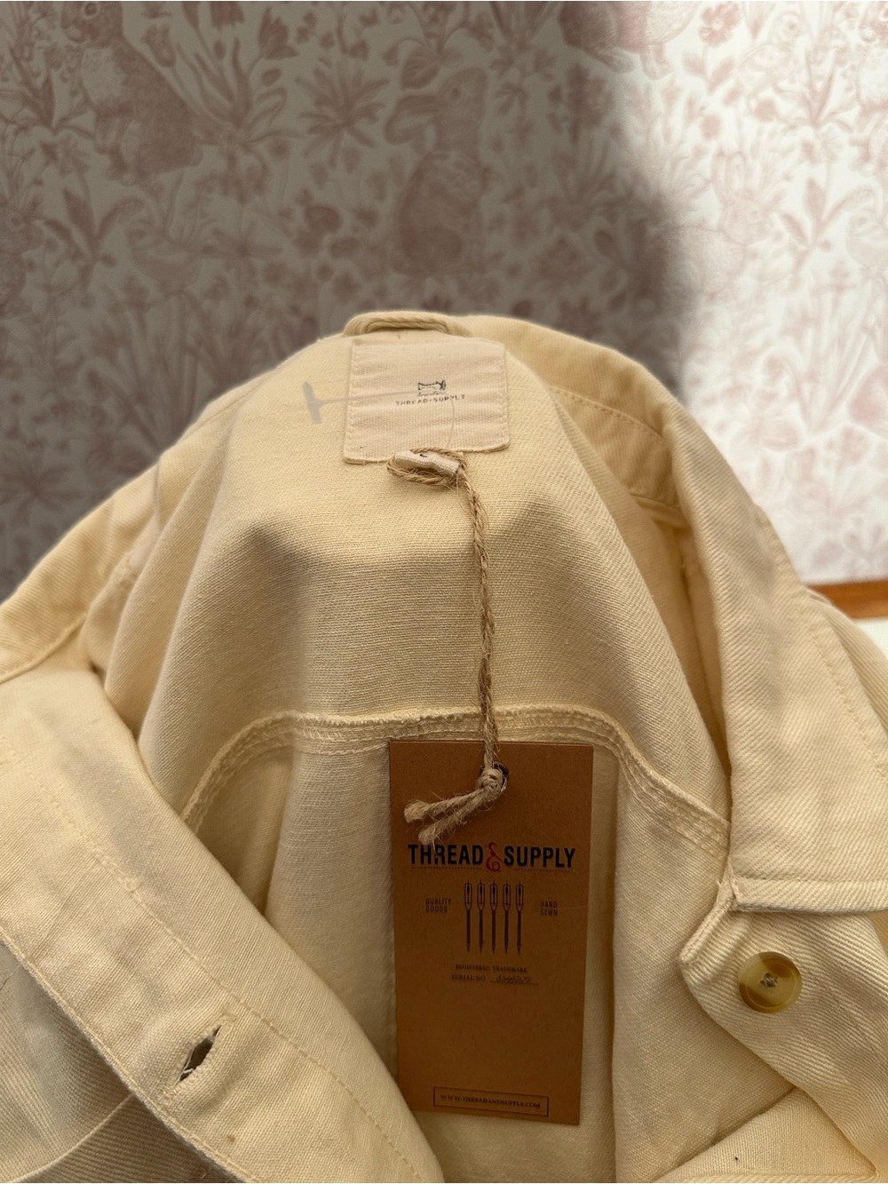 Thread & Supply Cream Button-Up Shacket - Picture 9 of 9